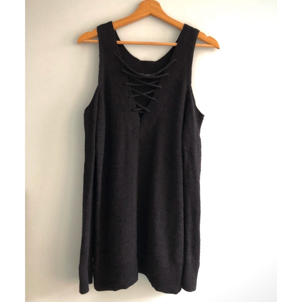 Express Black V-neck Sweater